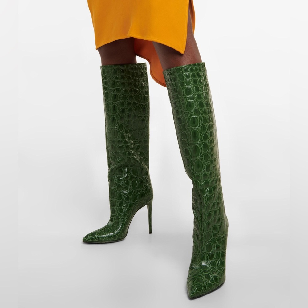 NWOT Paris Texas Croc Stiletto Boots